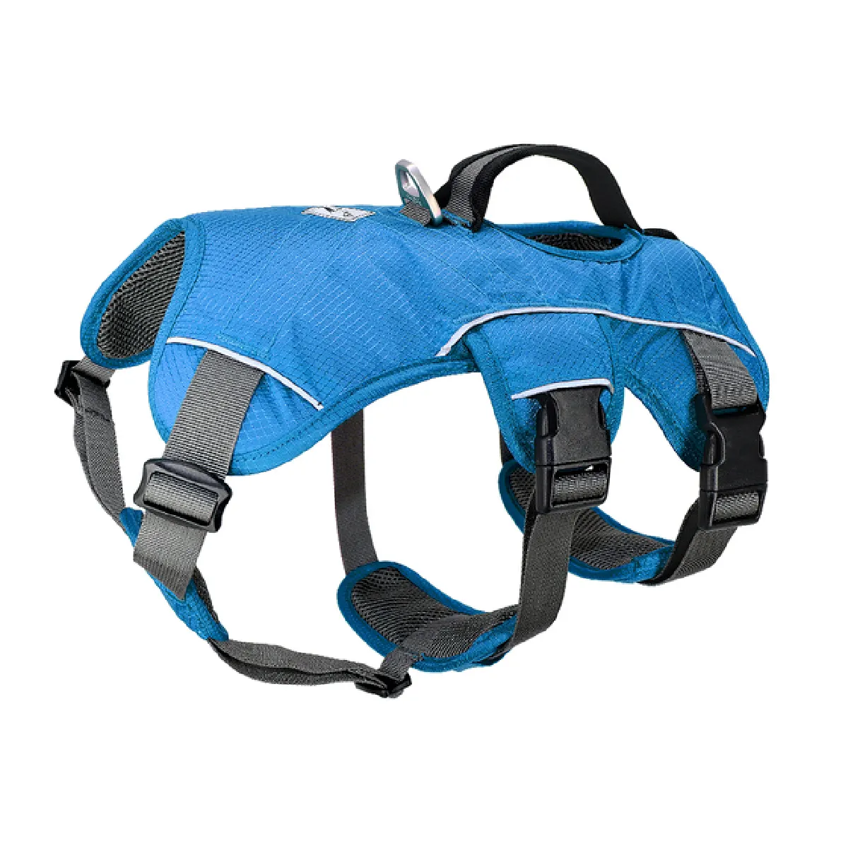 Comparer les prix de Gros harnais pour chien corde réglable en nylon réfléchissante pour animal de compagnie grand chien, pas de gilet pour chien de taille moyenne grand chien bulldog   harnais (bleu)