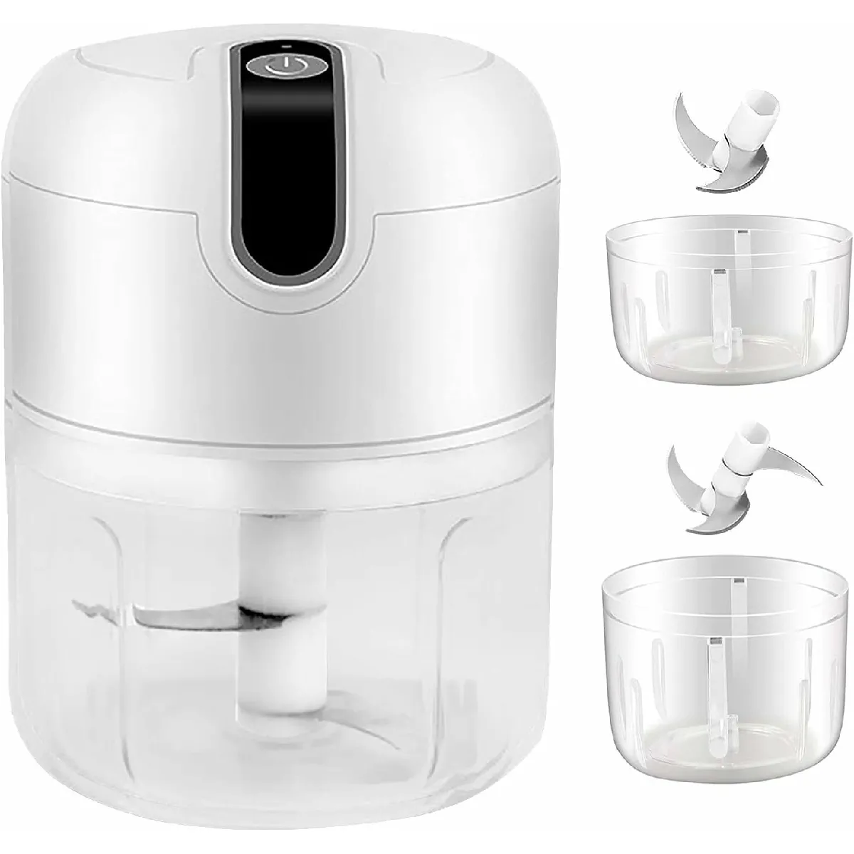 Vendos85 Blanc Mini Hachoir Électrique