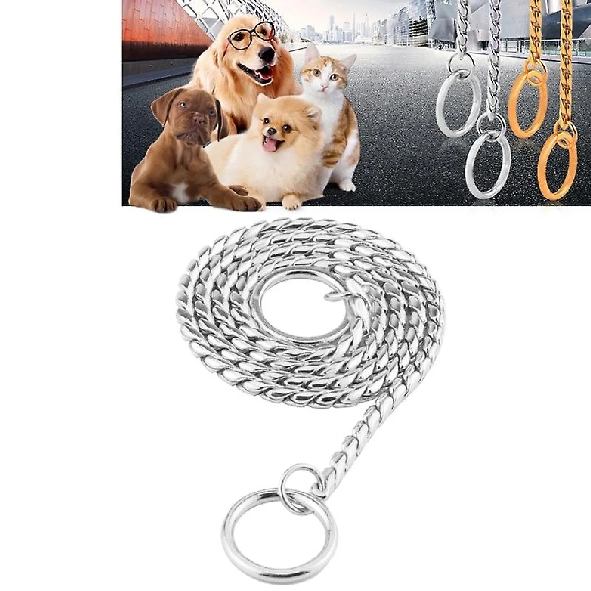 Meilleurs prix pour Collier Métallique Solide Argent