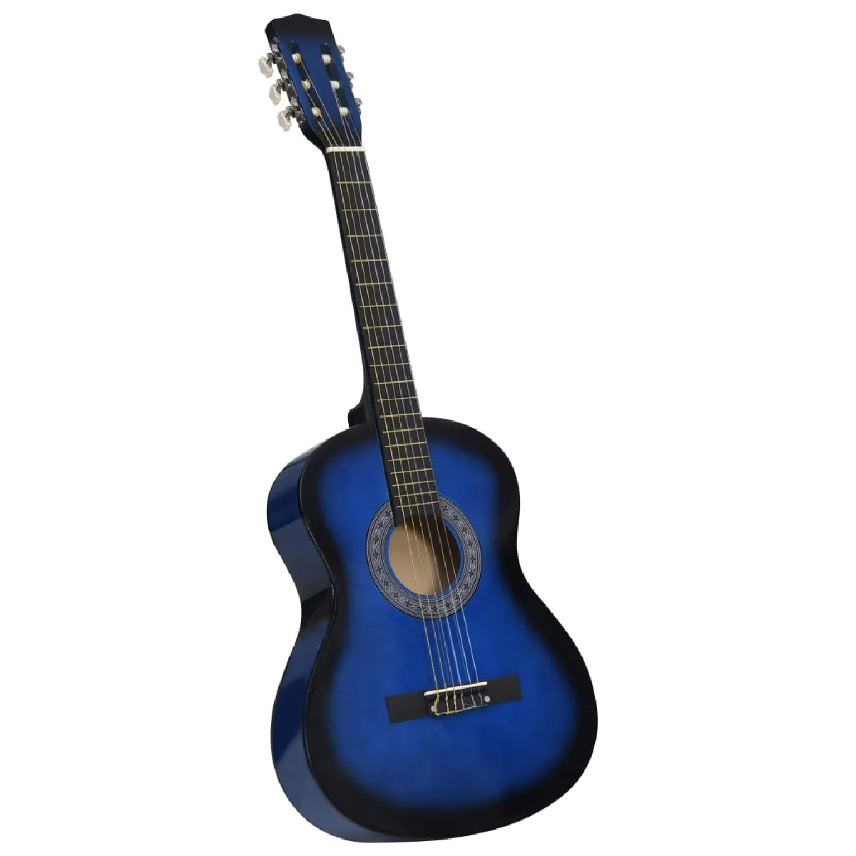 Vidaxl Bleu Guitare Classique De Débutants Et Enfants 3/4 36" - Image 3