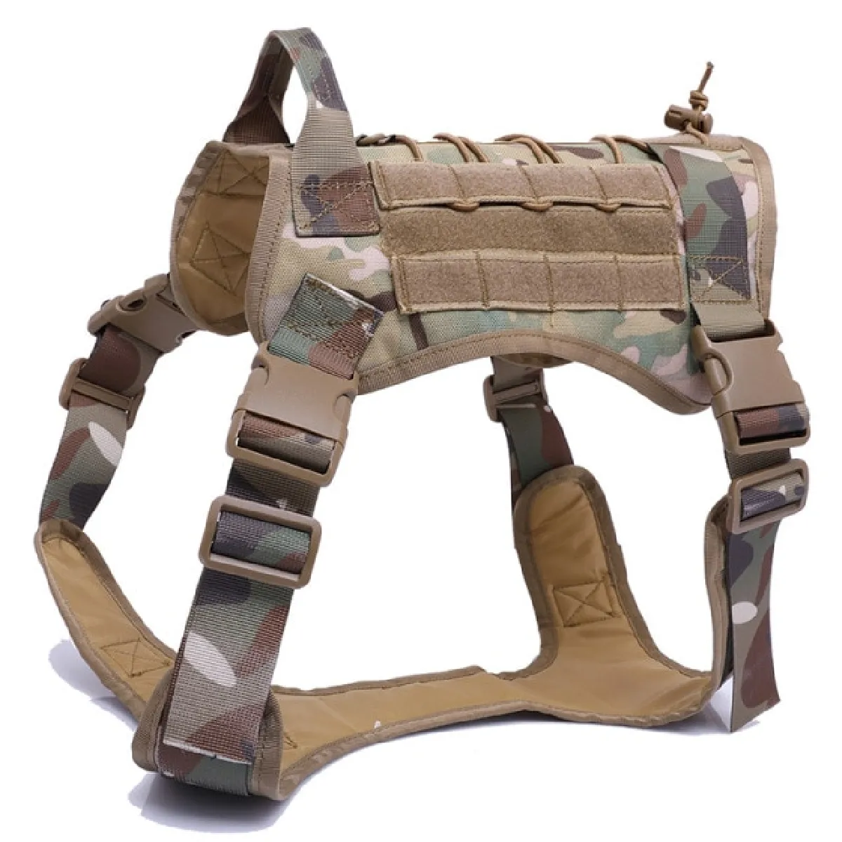 Comparer les prix de Ceinture tactique militaire pour chien K9 gilet pour chien de travail en nylon saut à l'élastique entraînement pour chiens de taille moyenne berger allemand
