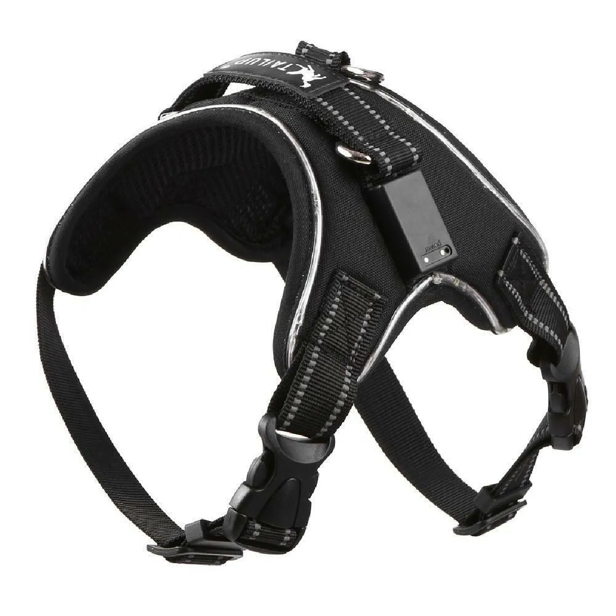 Comparer les prix de Gilet réfléchissant pour chien avec harnais pour chien, gilet de sécurité en tissu maillé respirant, Noir, S