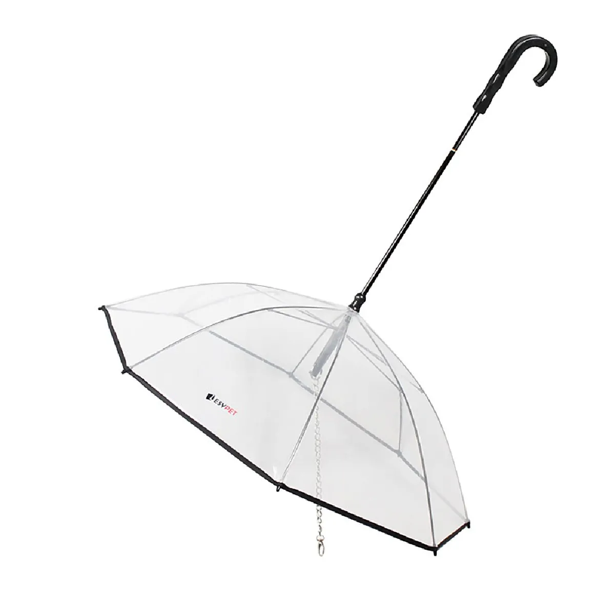 Meilleurs prix pour Parasol Fournitures pour animaux de compagnie PE + Acier inoxydable PE Matériel Transparent Diamètre 72cm PE Corde de traction Laisse de marche pour chien   Collier