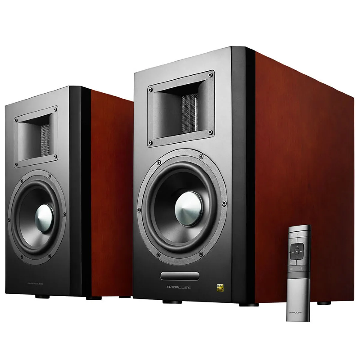 Airpulse a300 stereo enceintes - noirmarron A300-blk/bwn