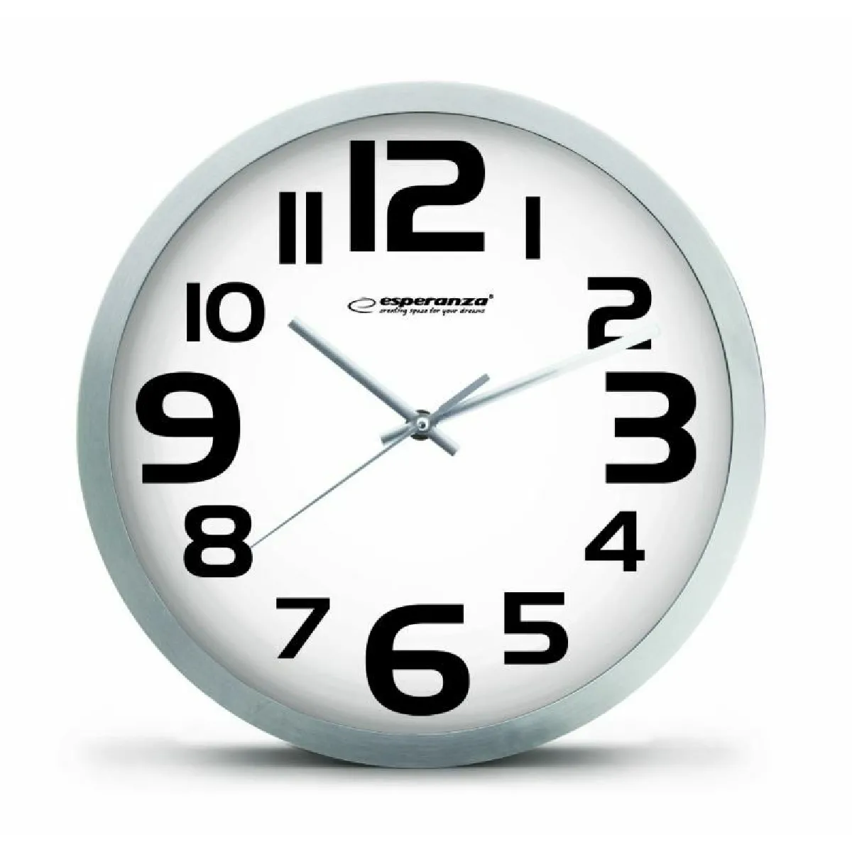 Esperanza Blanc Horloge Murale Ronde