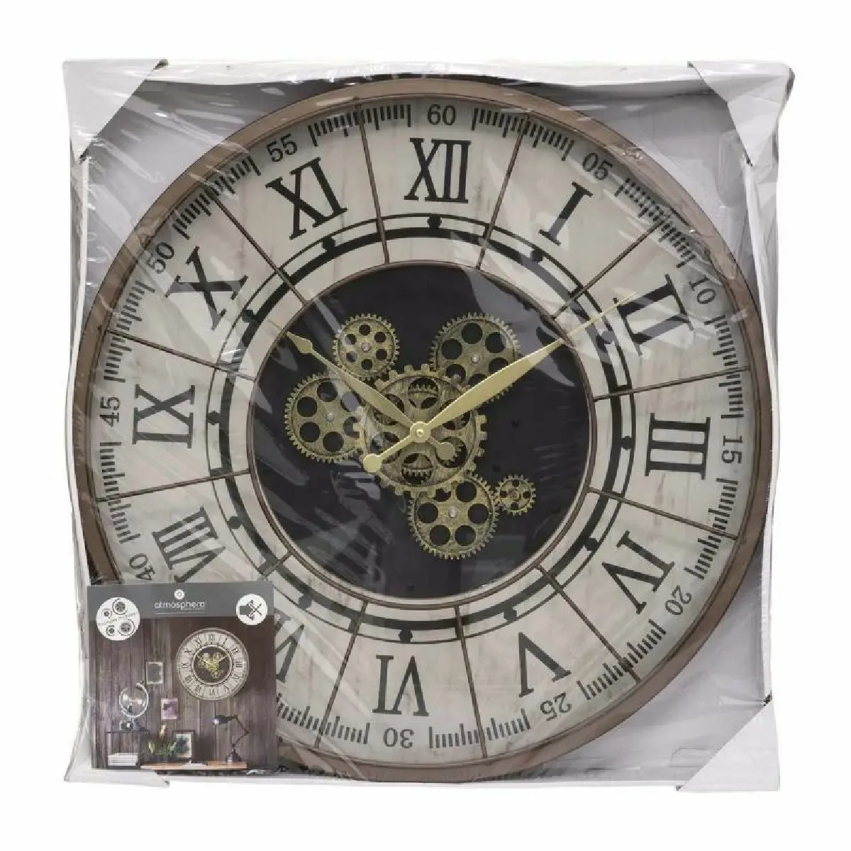 Atmosphera Beige Horloge Murale Analogique