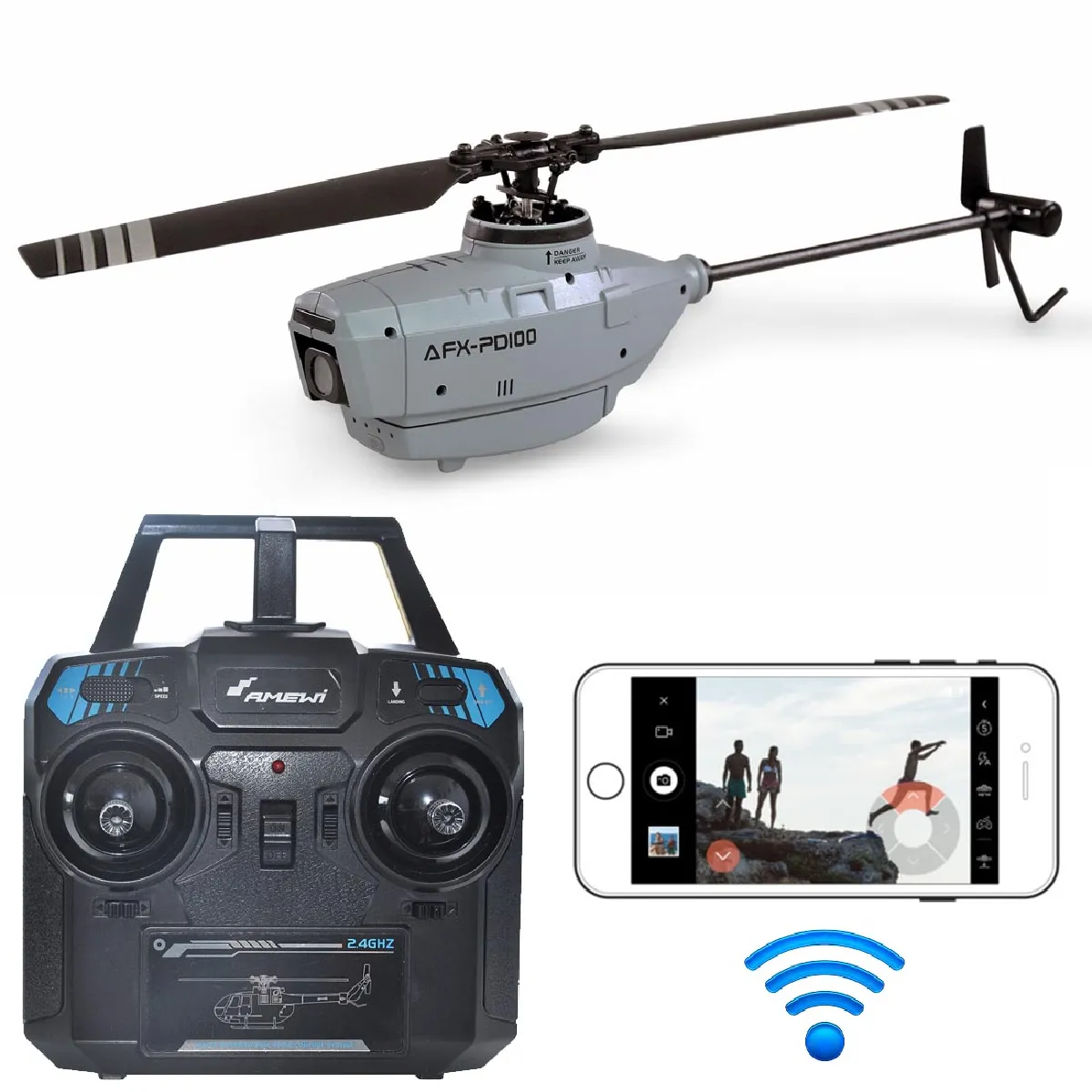 AMEWI  Drone enfant cam&eacute;ra FPV AFX PD-100