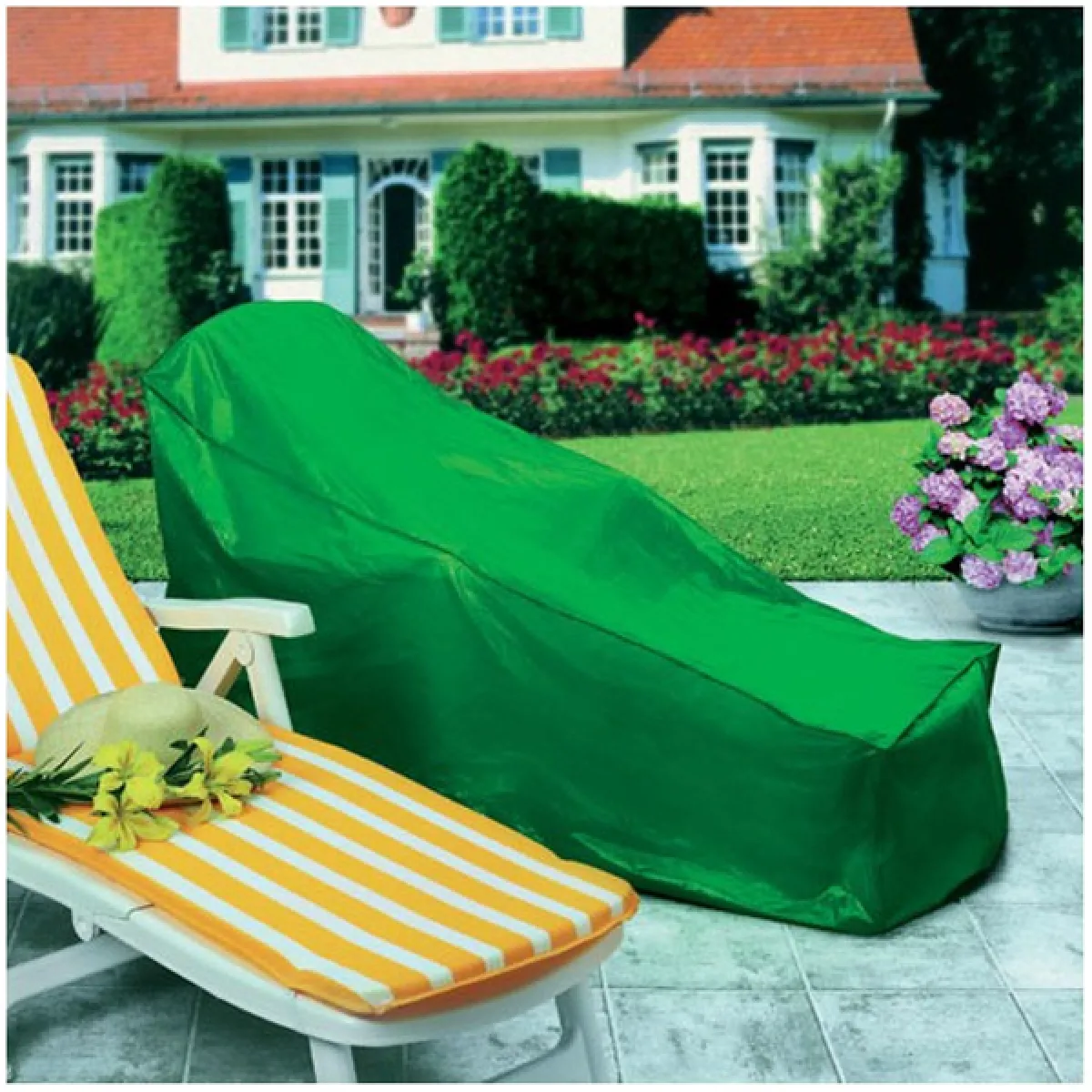 Rayen Chaise Longue Housse - Vert Rayen Chaise Longue Housse - Vert