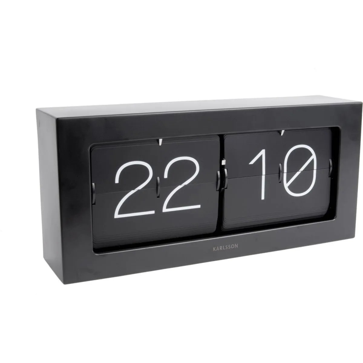 Karlsson Noir Horloge Flip Box