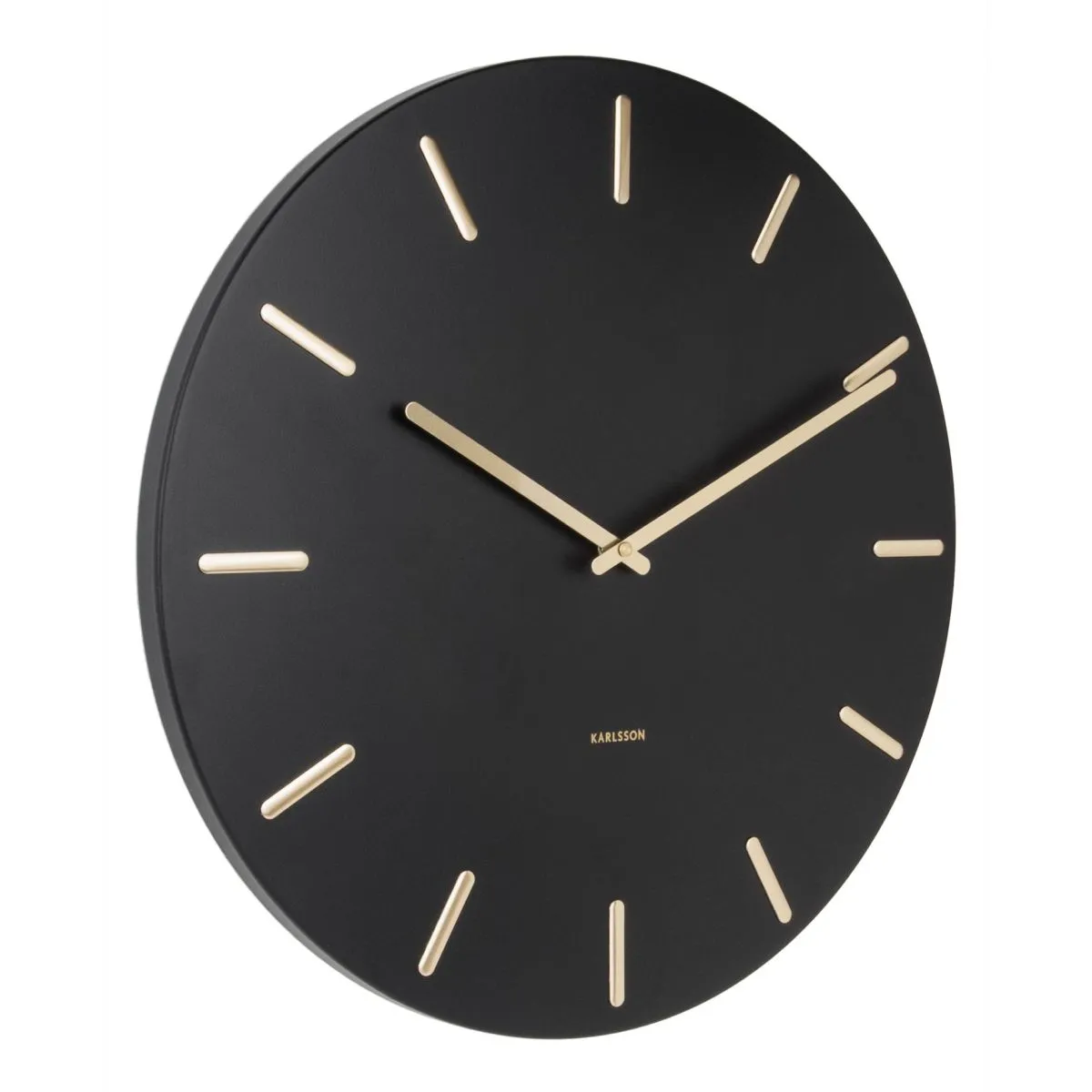 Karlsson Noir Horloge Murale
