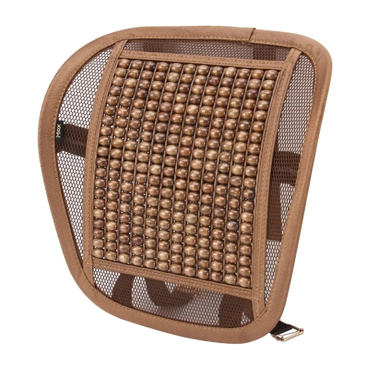 Meilleurs prix pour Pour le bureau de famille de voiture Tapis de taille de massage frais respirant de maille de soie de glace d'été universelle avec la perle en bois d'érable ACH-539864