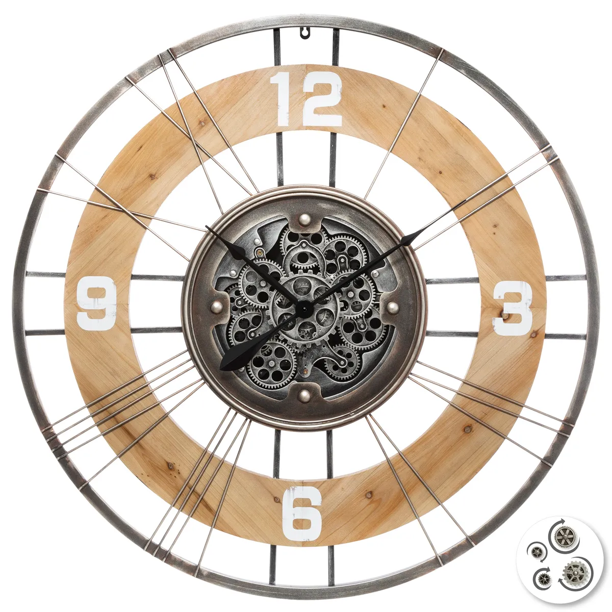 Atmosphera Beige Horloge Murale Analogique