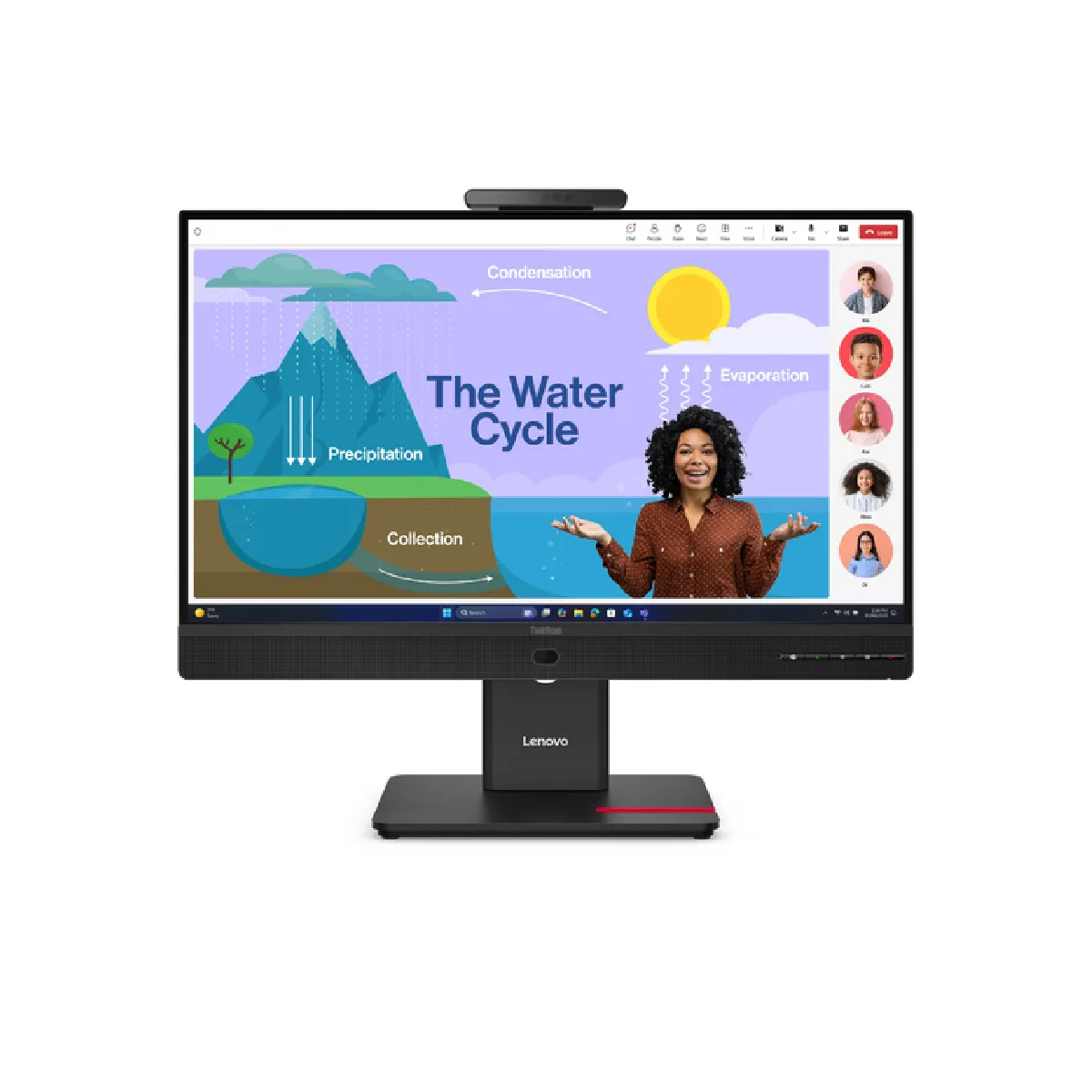 Lenovo ThinkVision T24D 4v Écran LED 1920 x 1080 Full HD @ 120 Hz IPS 250 cdm² 1500:1 4 ms HDMI 2xDisplayPort 2xUSB C haut parleurs eclipse - vue 6