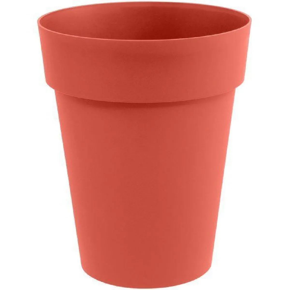 Eda Plastiques Orange Vase Rond Toscane - Ø44xh53 Cm - Terre Battue