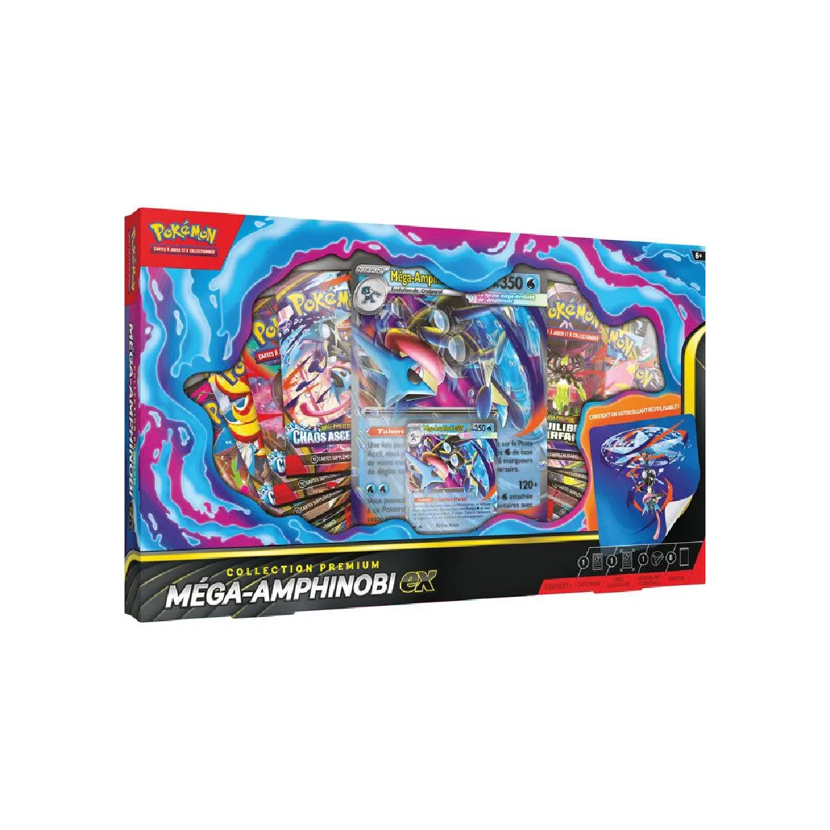Coffret Pokémon Collection Premium Méga Amphinobi ex - vue 3