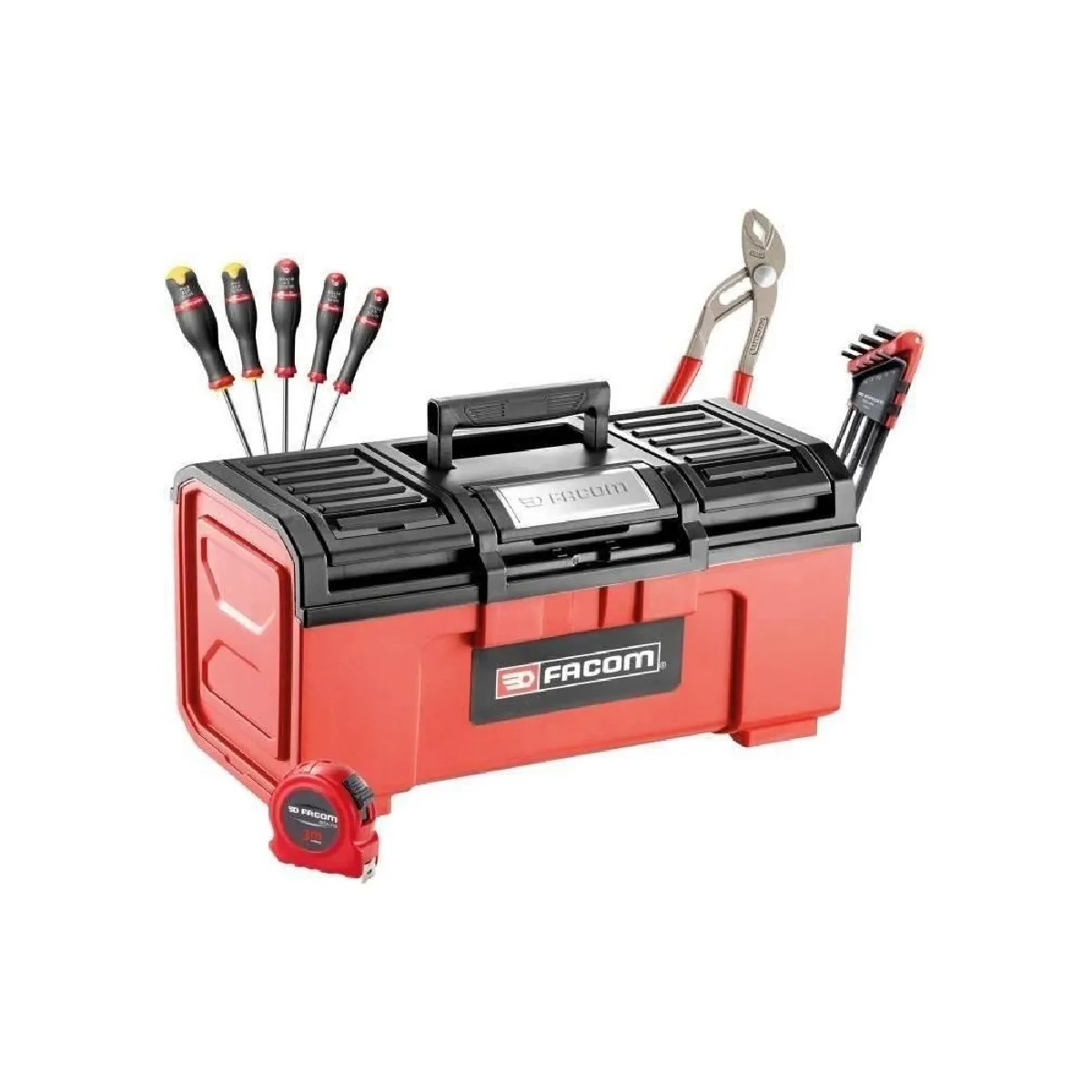 Boite à Outils 19 FACOM BP.C19NCM2PF Avec 5 Tvis Protwist + 9 Clés mâles + Pince multiprise + Mesure 3m + Cliquet + 6 douilles - vue 2