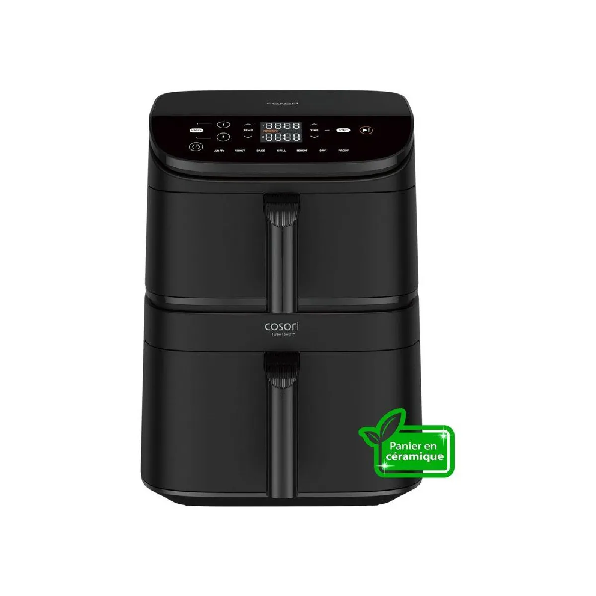 Cosori Noir Friteuse D'air Chaud Turbo Tower 10,8 L Double Stack 2630 W 7 Programmes Ptfe-Free - Neuf - Image 5