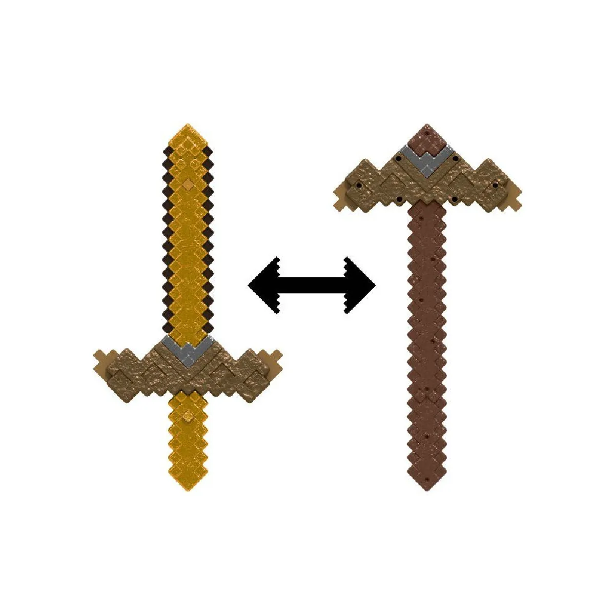 Minecraft Épée Pioche Transformable accessoire 2 en 1 - vue 2