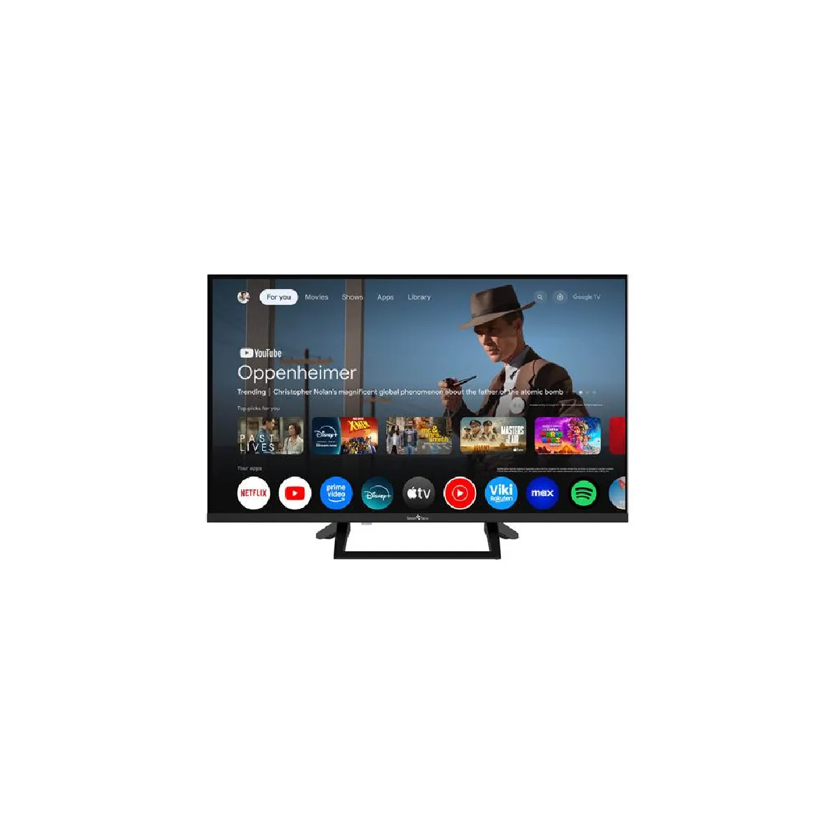 Smart Tech 32QG01V Google TV V5 QLED Full HD 32 Noir
