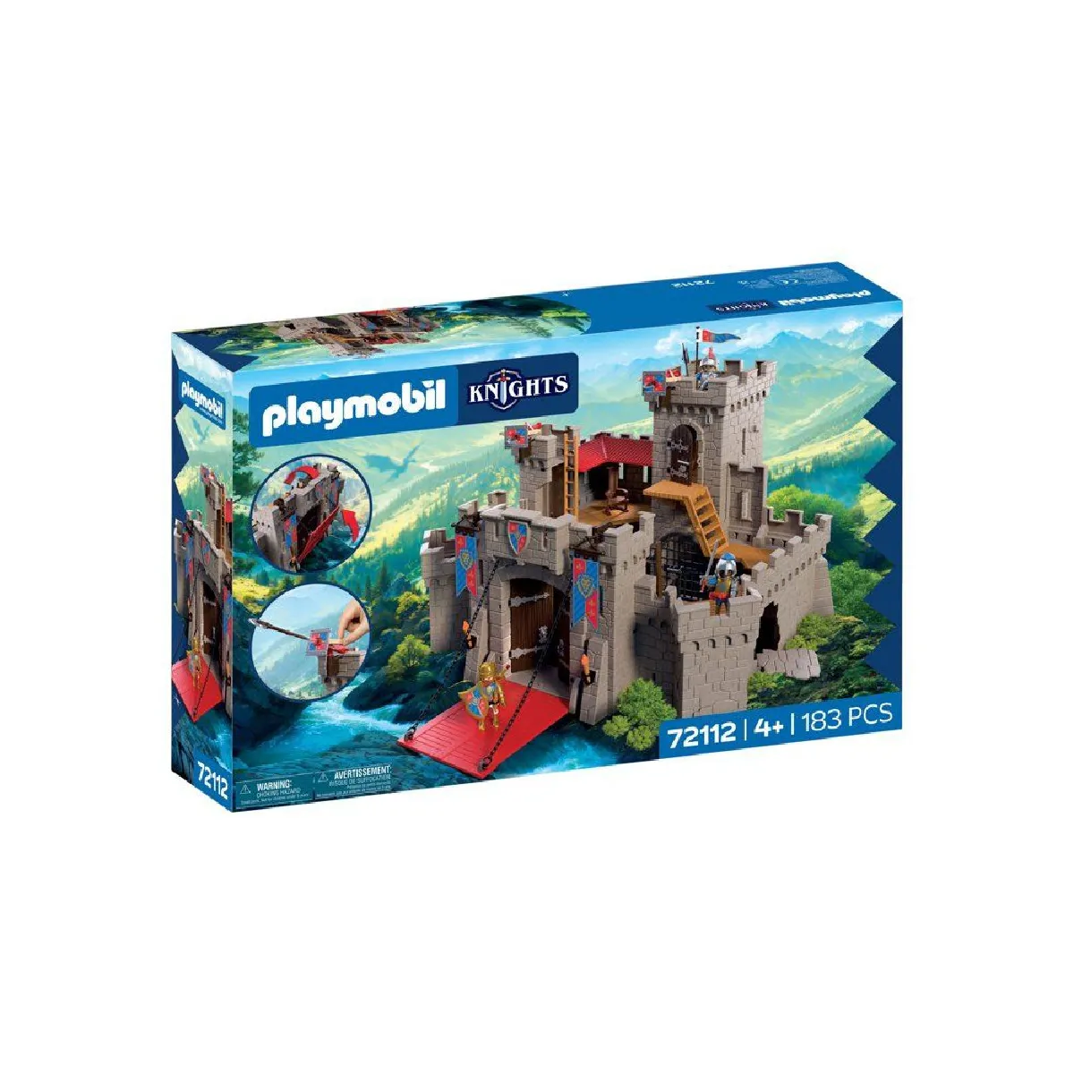Playmobil® Playmobil 72112 - Château Fort Des Chevaliers Du Lion - 183 Pièces