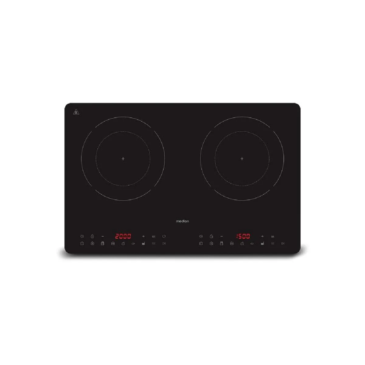 MEDION  MD 100091 - Plaque induction double - 2 foyers - 3500 W - Verre