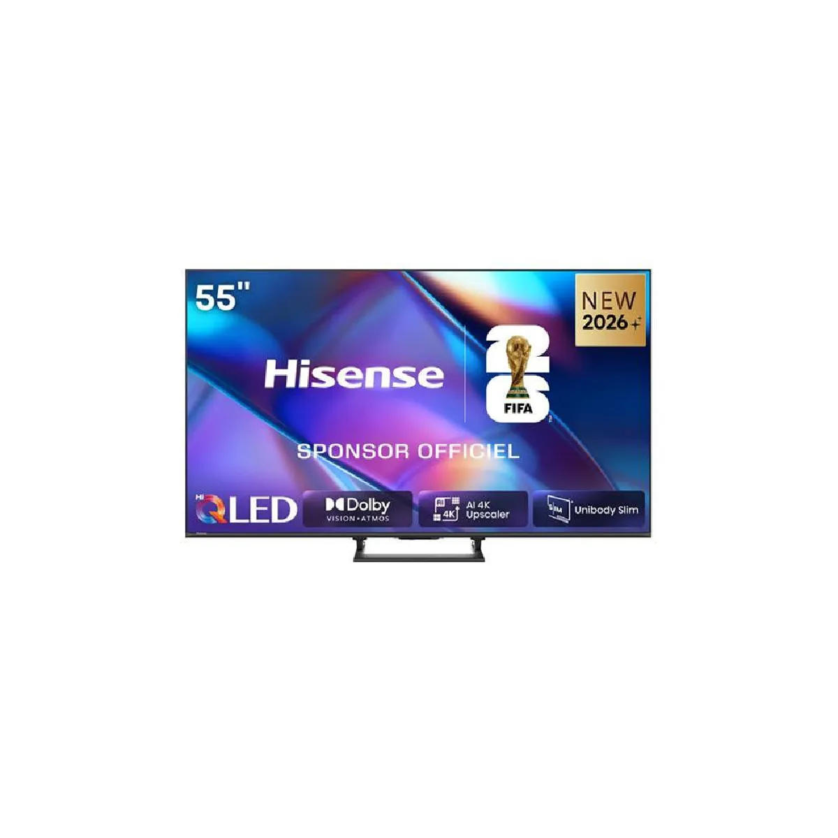 Hisense 55A7S TV QLED 55 4K Smart VIDAA U9 Noir