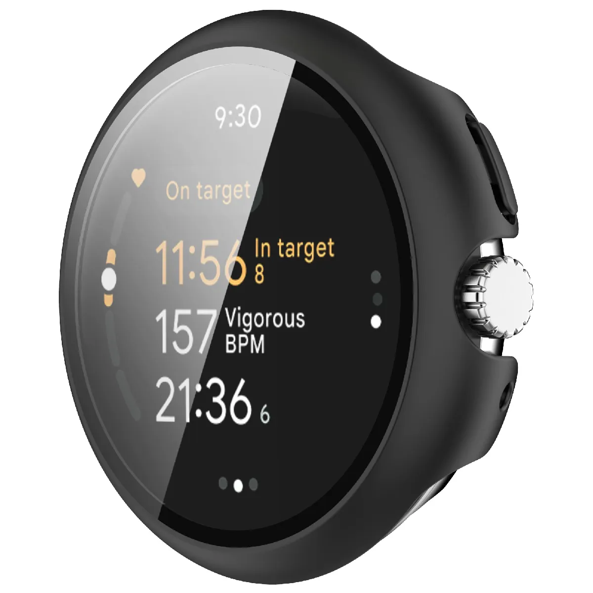 Inf Noir Étui De Protection Pour Google Pixel Watch 3 - 45 Mm