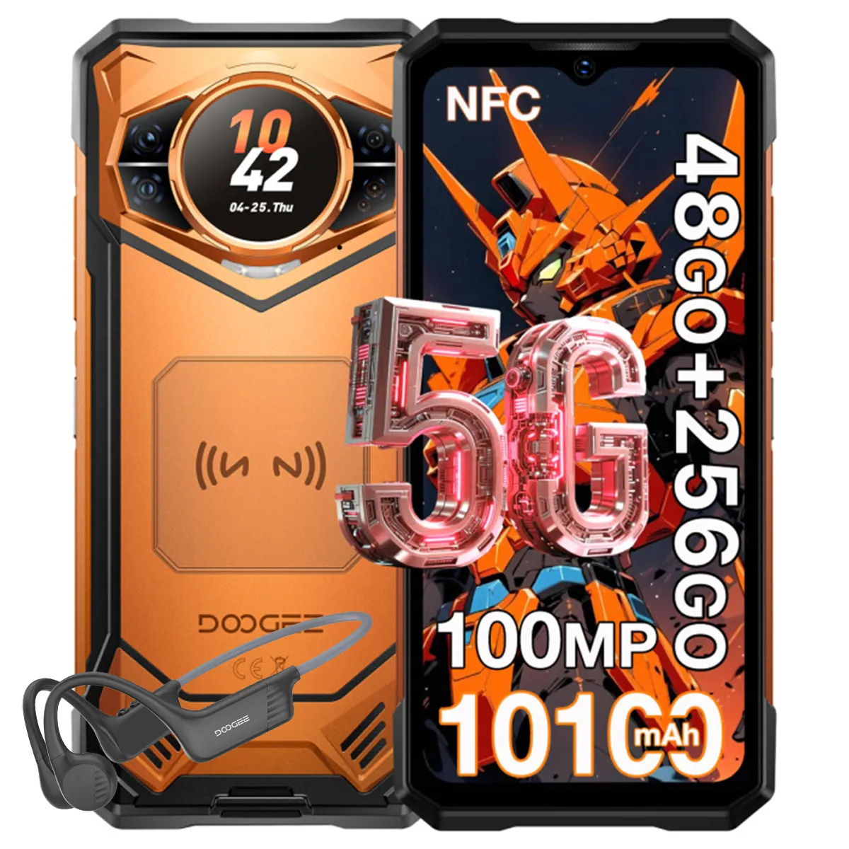 DOOGEE  S200 VIP Edition - 5G Rugged 256Go Orange