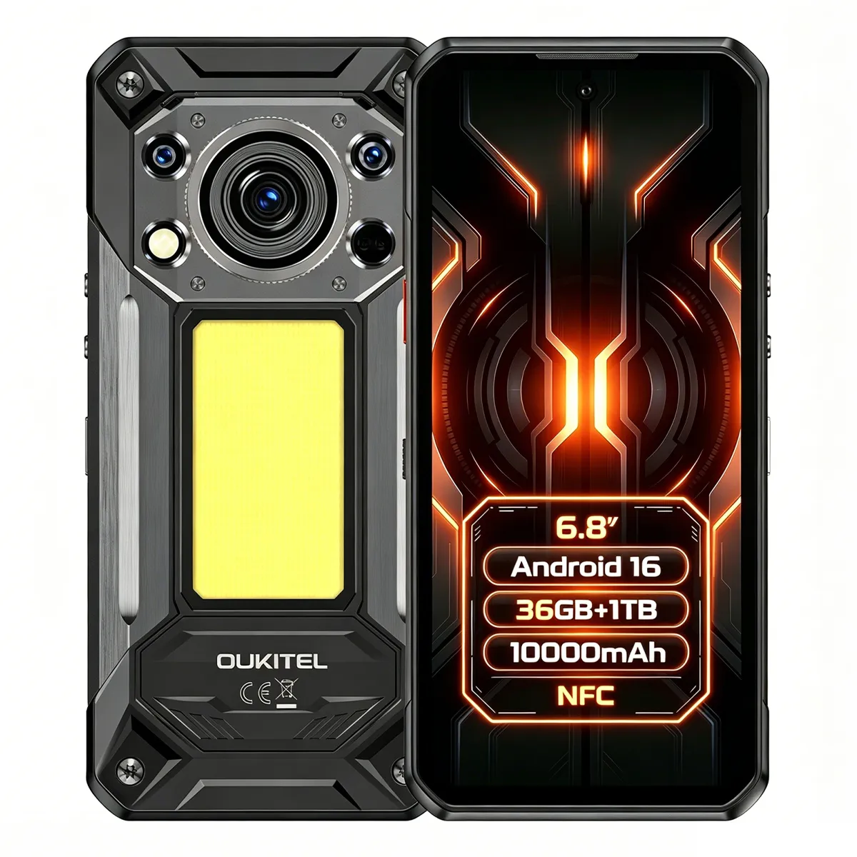 DOOGEE Oukitel WP500 12GB+1TB 6.8"" 120Hz 5G - Noir