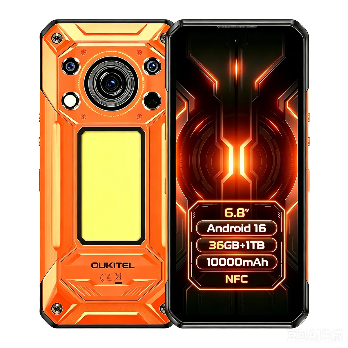 DOOGEE Oukitel WP500 12GB+1TB 6.8"" 120Hz 5G - Orange