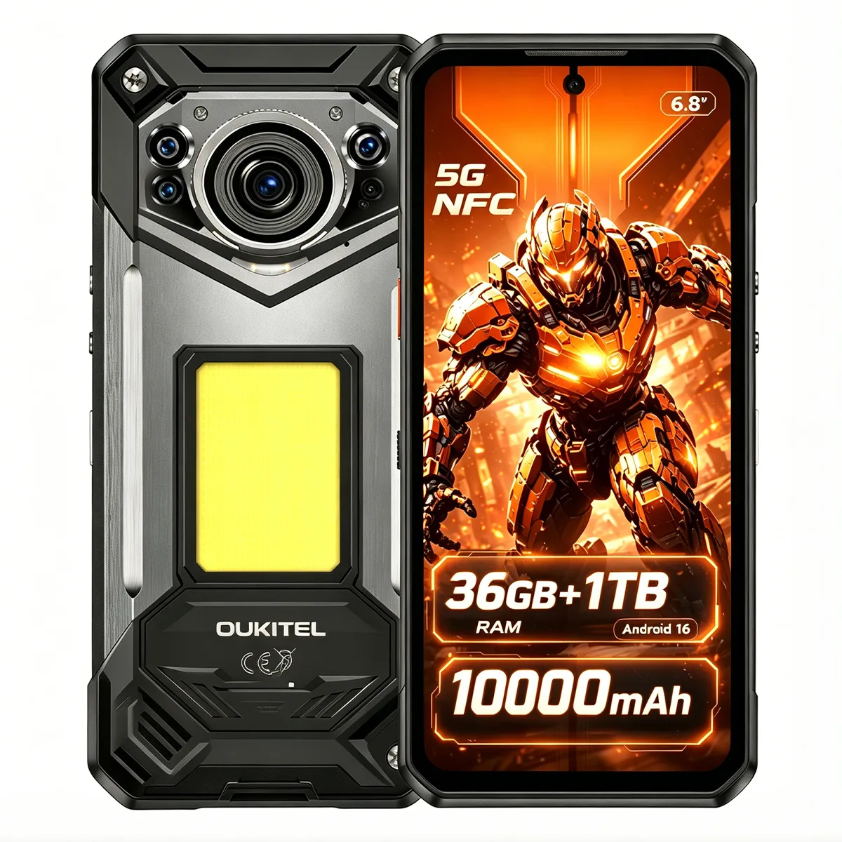 DOOGEE Oukitel WP500 12GB+1TB 10000mAh 45W 5G - Noir