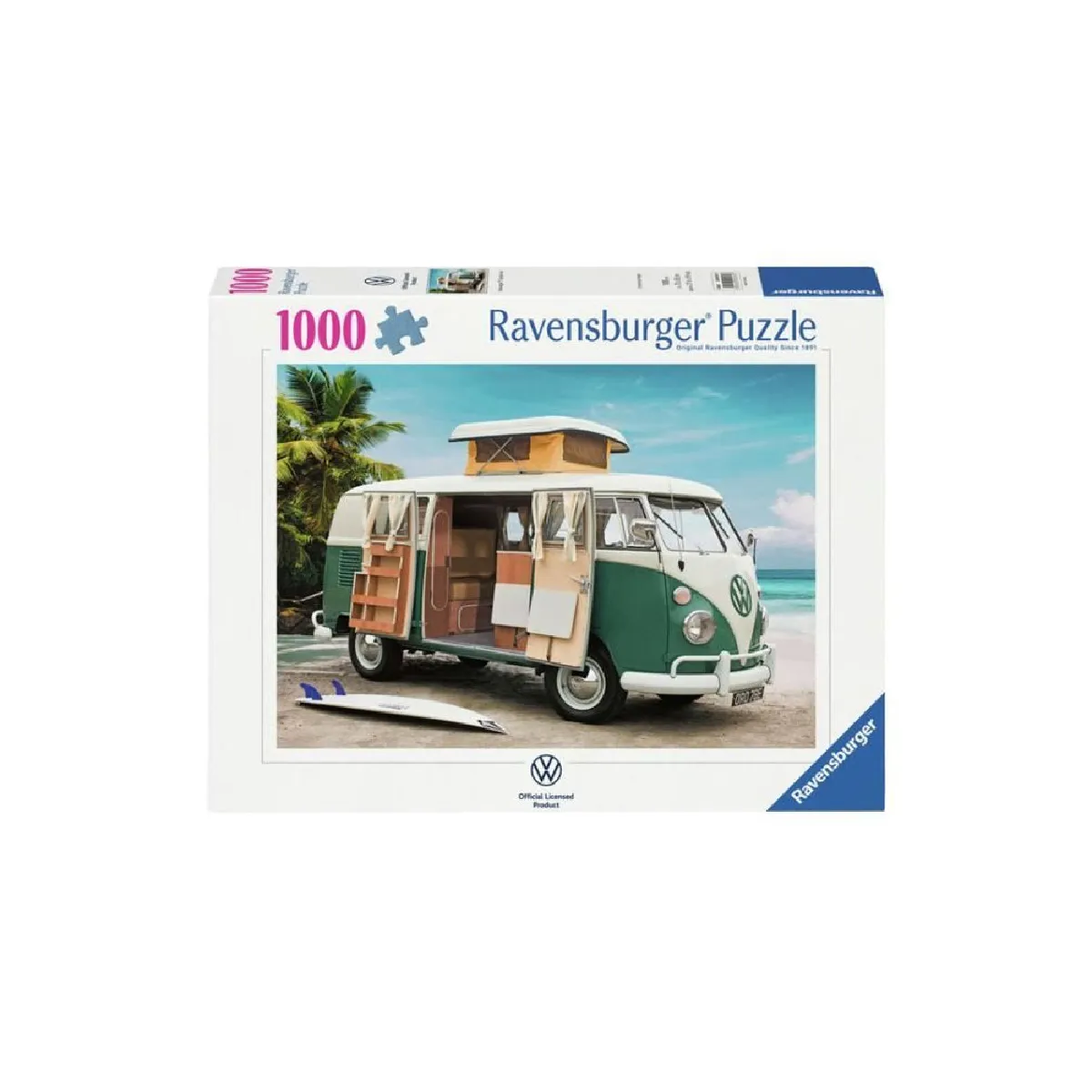 Puzzle 1000 pièces : Volkswagen T1 Camper Van Ravensburger France - vue 4
