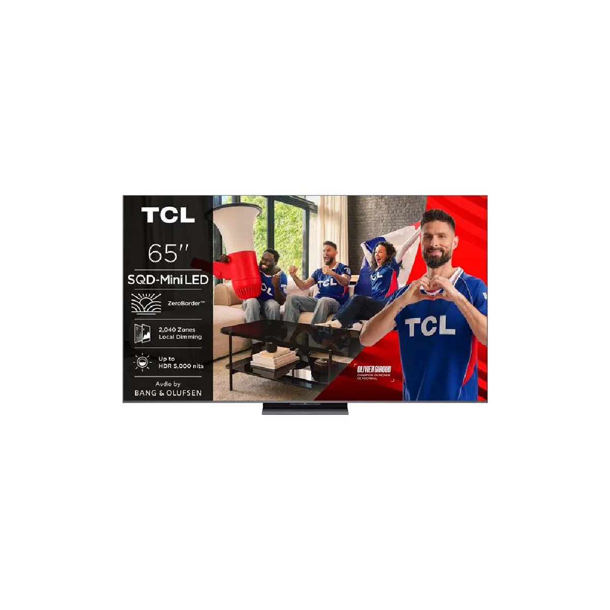 TCL 65C8L TV 65” SQD Mini LED 4K Google TV 144 Hz Dolby Vision