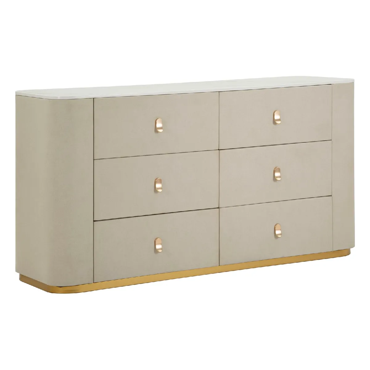 Mauro Ferretti Beige Commode À Tiroirs - Image 2