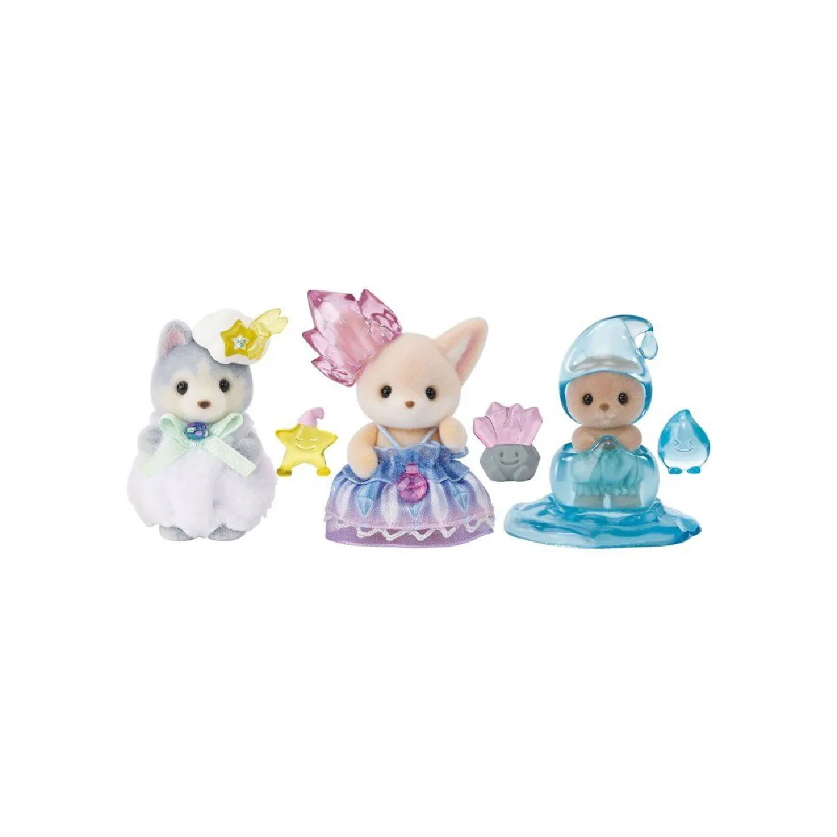 Sylvanian Families Enchanted Babies - Set d’accessoires Magic Friends - 3 figurines