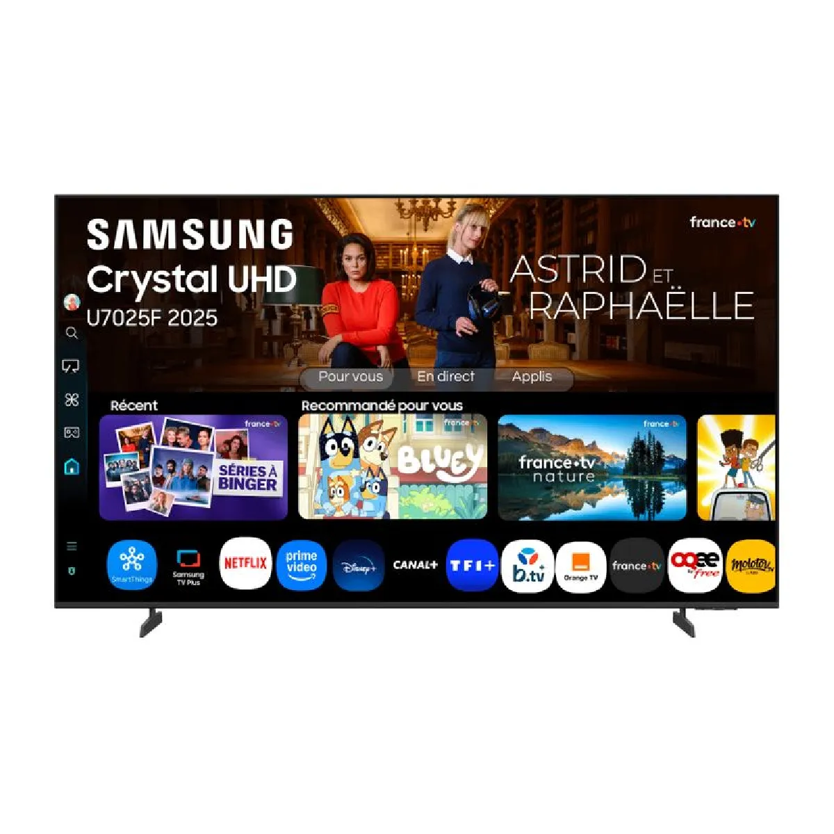 Samsung TV Crystal UHD 43 U7005F 2025 4K Smart TV - vue 10