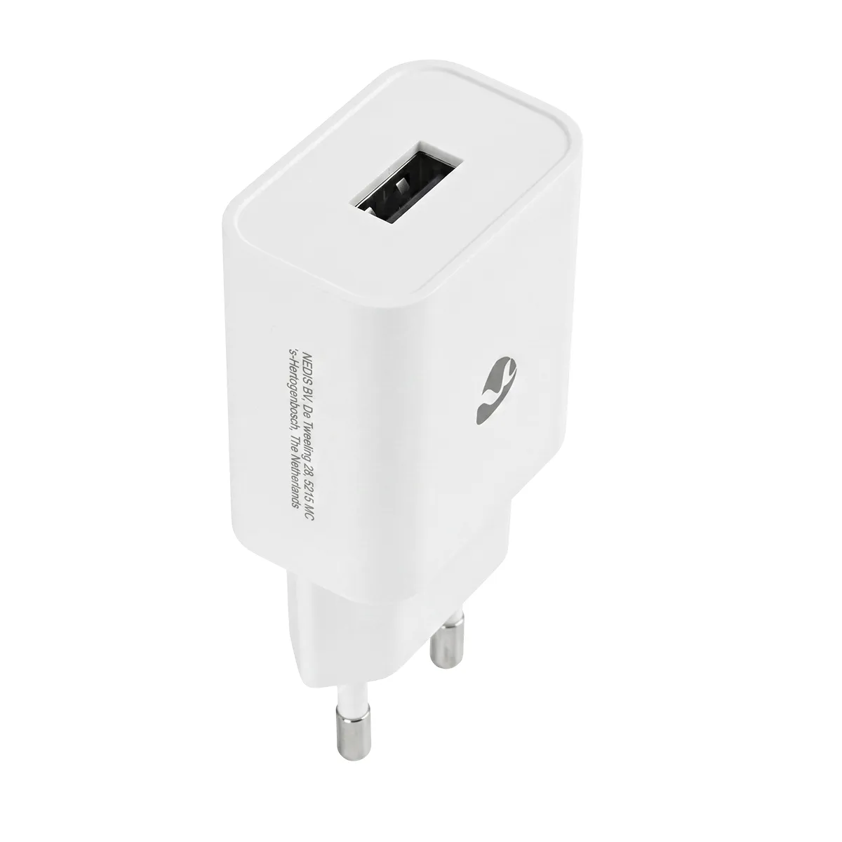 Nedis Blanc Chargeur 12W Usb-A 2.4A Rapide Pour Smartphone Et Tablette