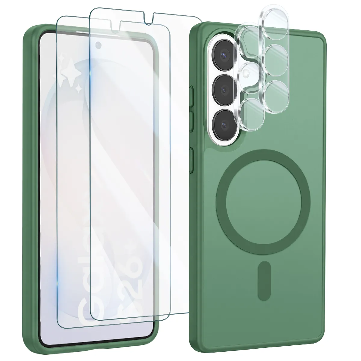 Avizar Vert Pack Protection Galaxy S26 Foncé