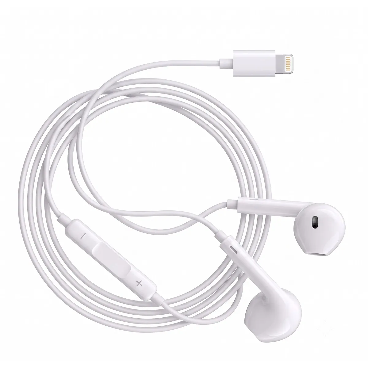 AVIZAR  &Eacute;couteurs Filaires Lightning pour iPhone SE 2020 avec Microphone int&eacute;gr&eacute; Blanc