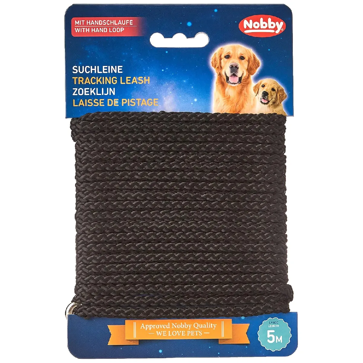 Nobby Pet Noir Laisse Pour Chien Ronde - Image 2