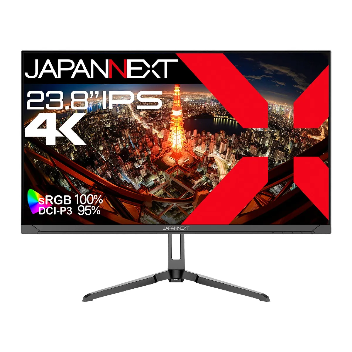 Generique Japannext Jn-Ips238u60 - Ecran Led - 23.8" - 3840 X 2160 4K @ 60 Hz - Ips - 300 Cd/M² - 1200:1 - Hdr10 - 8 Ms - Hdmi, Displayport - Haut-Parleurs - Image 2