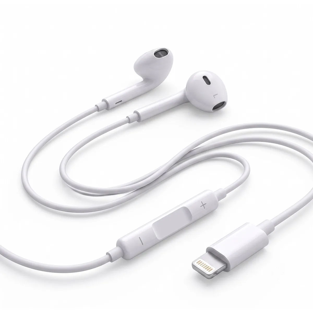 AVIZAR  &Eacute;couteurs Filaires Lightning pour iPhone XR avec Micro int&eacute;gr&eacute; Blanc