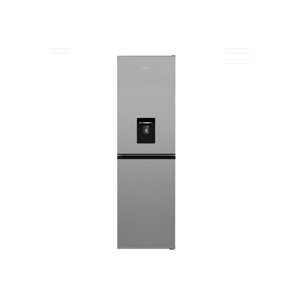 Hotpoint Réfrigérateur combiné HPKH1261WS5 268 L No Frost avec distributeur d'eau manuel Argent