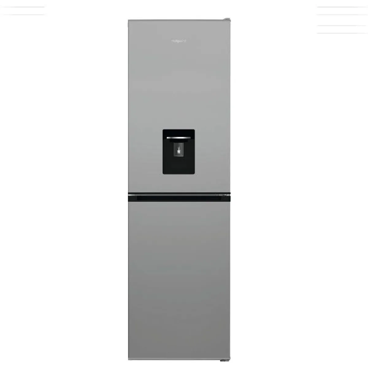 Hotpoint Réfrigérateur combiné HPKH1261WS5 268 L No Frost avec distributeur d'eau manuel