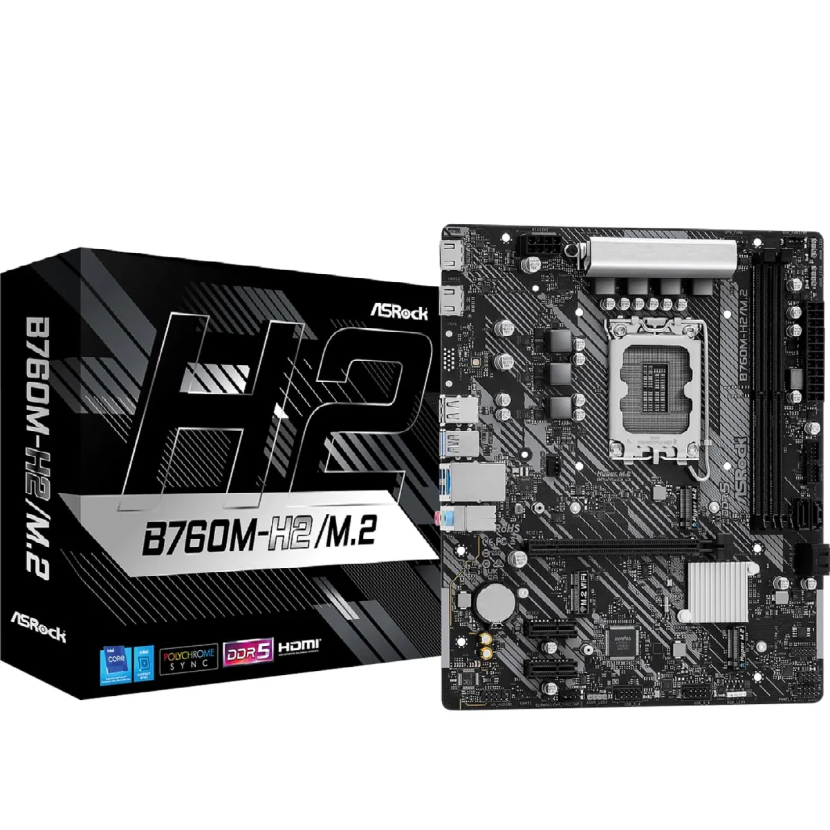 ASROCK  B760M-H2/M.2 DDR5 Intel LGA 1700 Micro ATX