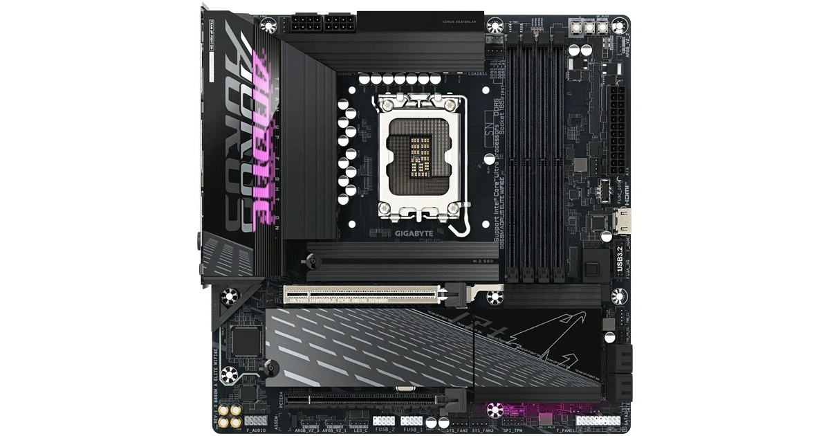 Aorus - B860M ELITE WIFI6E - Carte-mère - Micro ATX - Socket LGA1851 - AMD B850 - USB4 - Image 4