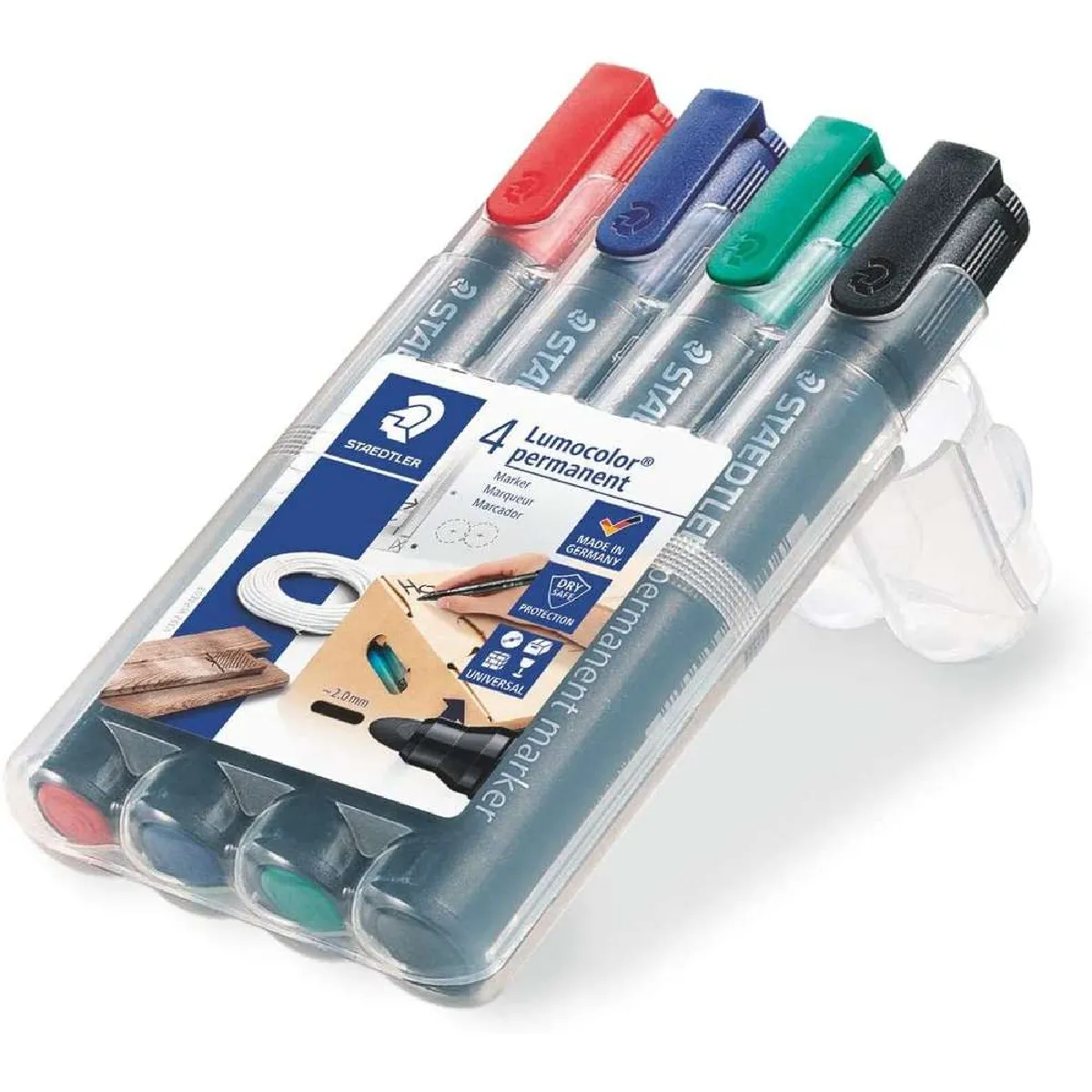 Marqueurs permanents STAEDTLER Lumocolor 352 Étui de 4 - vue 4