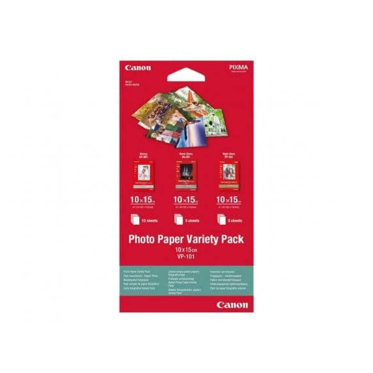 Canon Variety Pack VP-101 - Kit papier photo - 100 x 150 mm