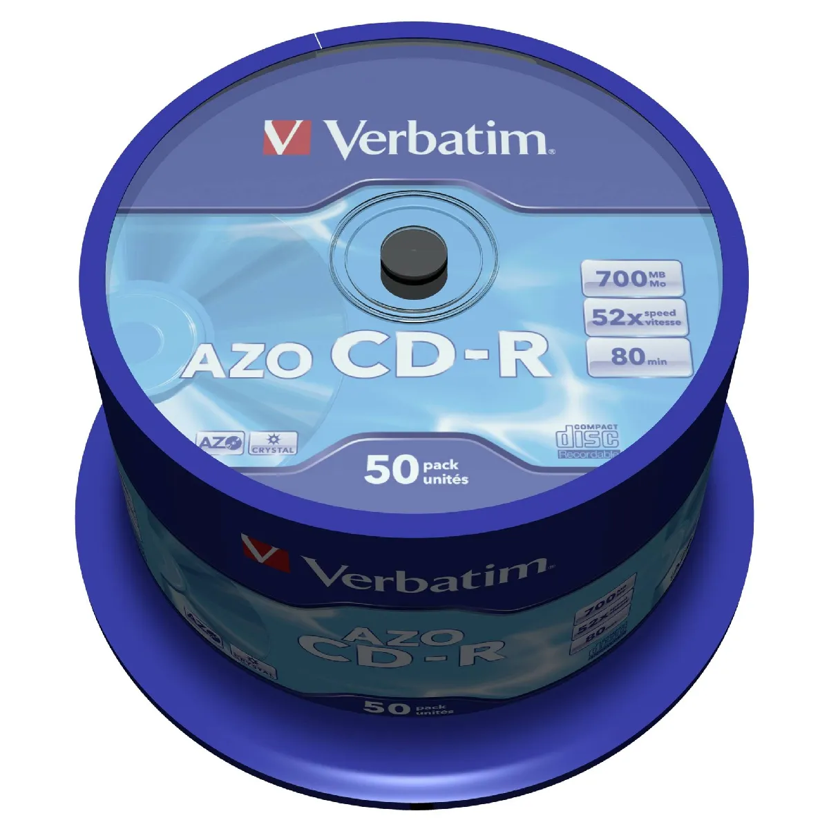 Verbatim DataLifePlus CD R x 50 700 Mo - vue 2