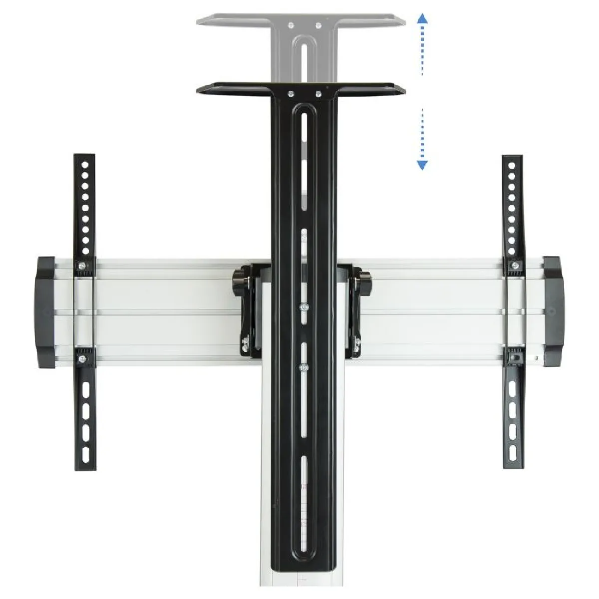 Tooq Noir/Argent Fs1870m-B Support De Sol Pour Écran 37"-70" Et